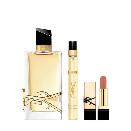 Coffret libre eau de parfum + miniature + rouge à lèvre