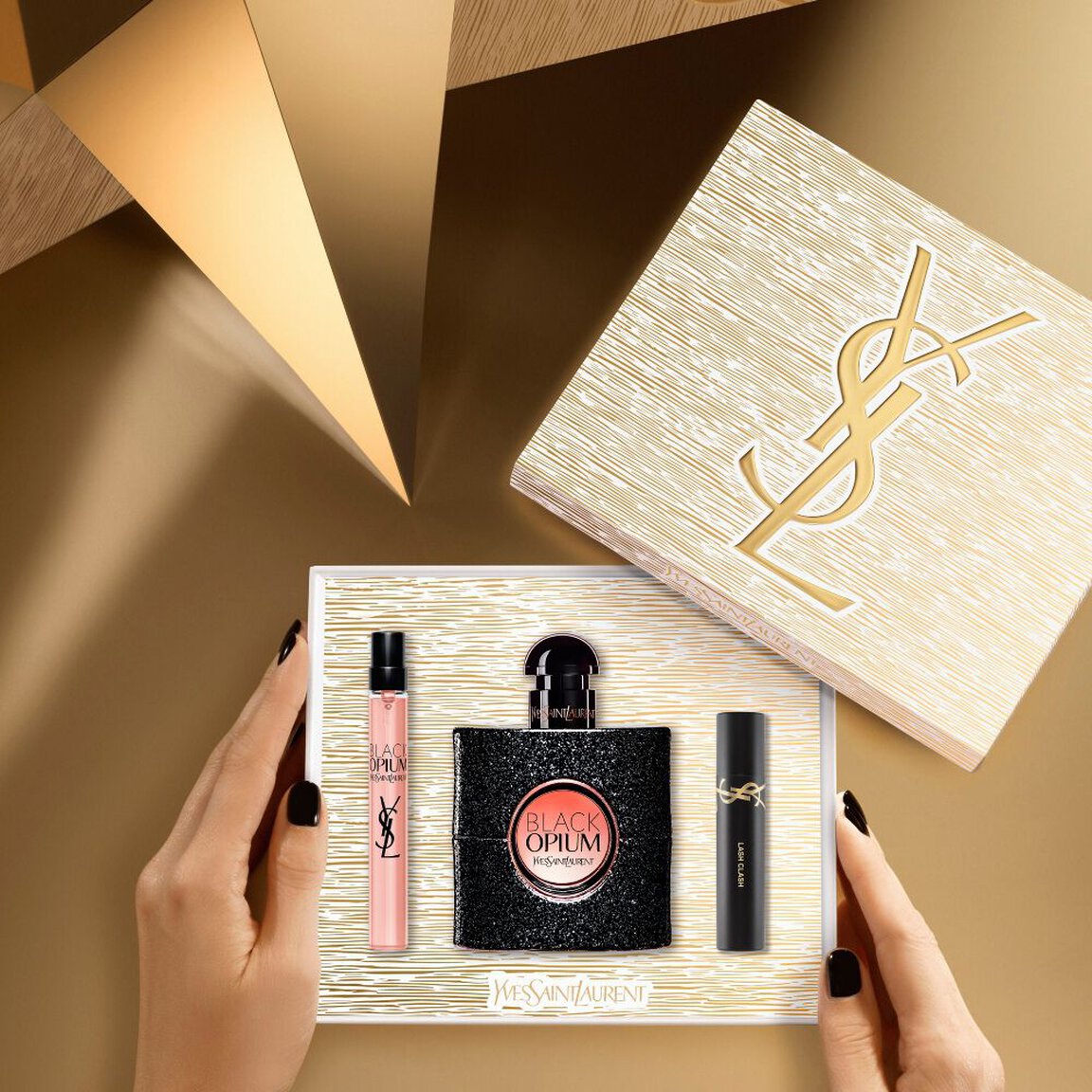 Coffret Opium Eau de parfum + miniature + rouge à lèvres