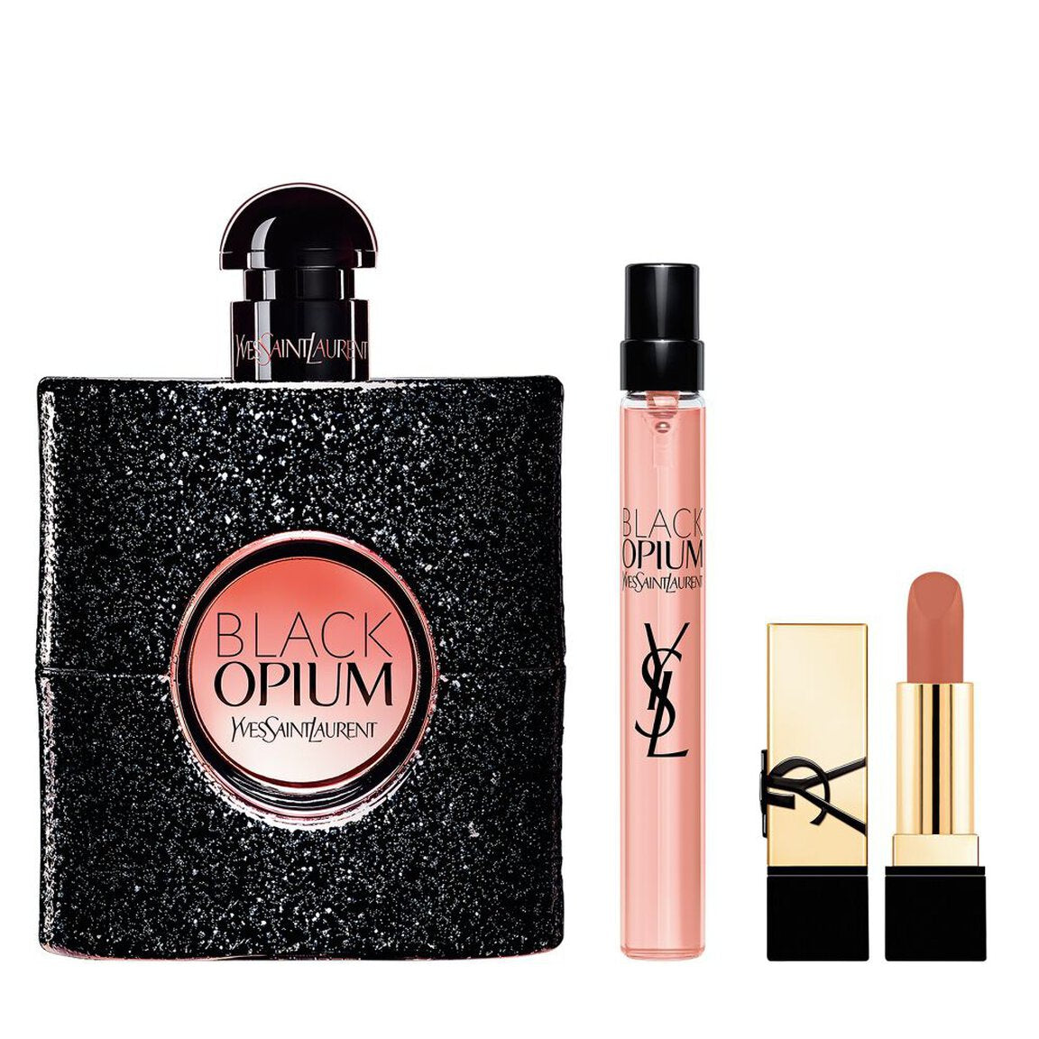Coffret Opium Eau de parfum + miniature + rouge à lèvres