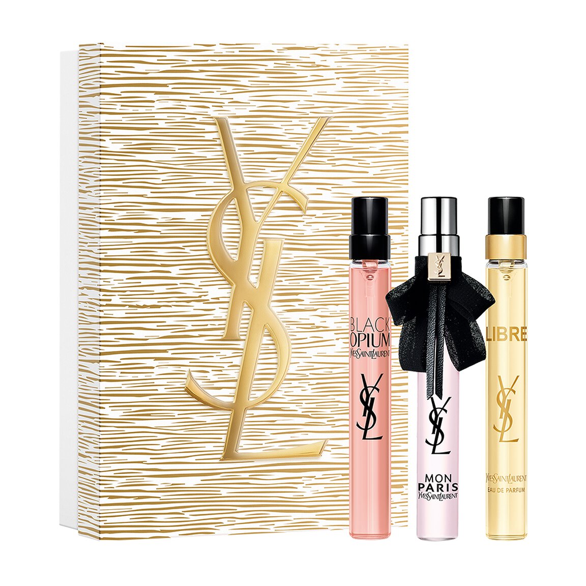 Coffret  miniature Black Opium  + Mon Paris  + Libre